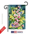 thumbnail image 2 of Breeze Decor - Orchids And Hummingbirds Garden Friends - Everyday Birds Impressions Decorative Vertical Garden Flag 13" x 18.5" Printed In USA, 2 of 4