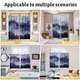 thumbnail image 6 of Navy Blue Ombre Mountain Kitchen Curtains Short 54 Inch Length, Nature Abstract Art Marble Grommet Top Bedroom Living Room Curtains, Light Filtering Cafe Curtain Drapes 2 Panels Set 84''x54'', 6 of 9