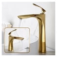 thumbnail image 2 of Gold Basin Faucet Hot And Cold Basin Washbasin Mixer Tap, Single Hole Faucet Toilet Table Basin High Golden Waterfall Faucet ,Versatile Features, 2 of 6