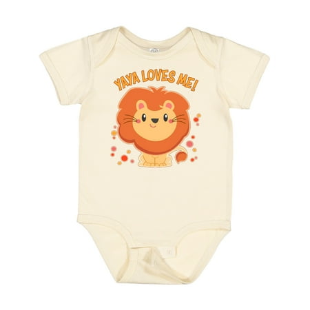 

Inktastic Yaya Loves Me- Cute Lion Gift Baby Boy or Baby Girl Bodysuit