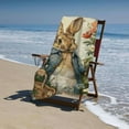 thumbnail image 4 of Beach Towel, Cute Cartoon Rabbit Printed Microfiber Sand Free Pool Towel Lightweight Oversized Quick Dry Absorbent Compact Travel Must Have for The Swimming Summer Essentials, 4 of 8