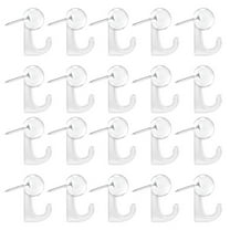 SSZMDLB under $5 Wall Hooks and Tacks, Colorful Transparent Thumbtacks for Bulletin Board, I-shaped Nails for Cork Board DIY, Decorative Push Pins for Office and Home, Multipurpose Tacks for Craft
