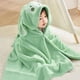 thumbnail image 5 of Falda de baño para niños engrosada, bata de baño para bebés recién nacidos, capa con capucha suave, forro polar coral, lote de entrega cálido, 5 of 5