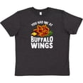 thumbnail image 3 of Inktastic Buffalo Wings Game Day Snack Youth T-Shirt, 3 of 5