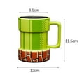 thumbnail image 2 of Super Mario Gamer Pipe Ceramic Coffee Tea Cup Mug Collectible 15 Oz Ounces, 2 of 5