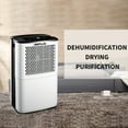 thumbnail image 3 of 38 pt. 2000 sq. ft. Dehumidifier with Bucket, with Negative Anion Funciton, Auto on/off, Energy Saving in White, 3 of 9