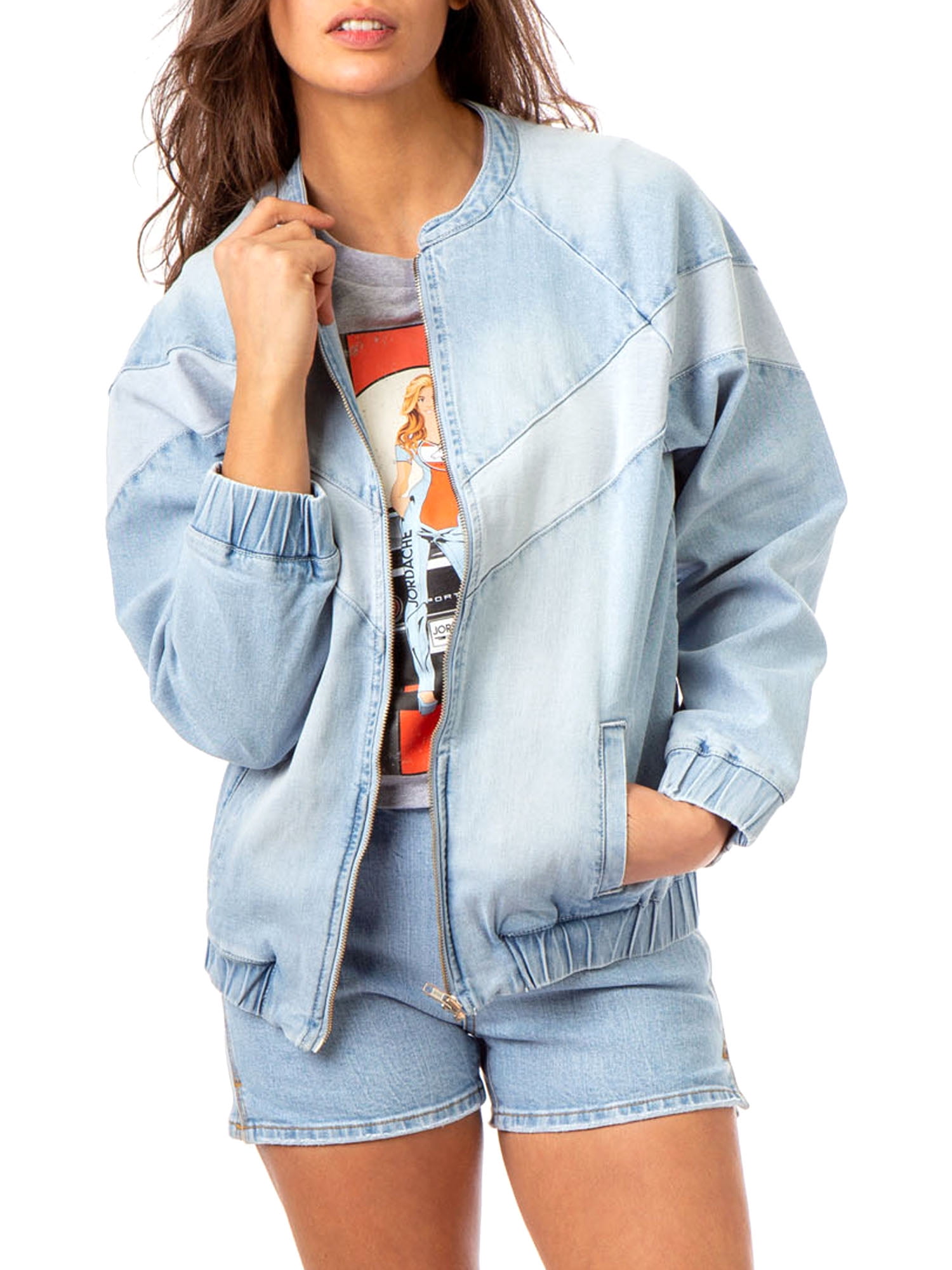 Jordache Vintage Bailee Bomber Jacket 