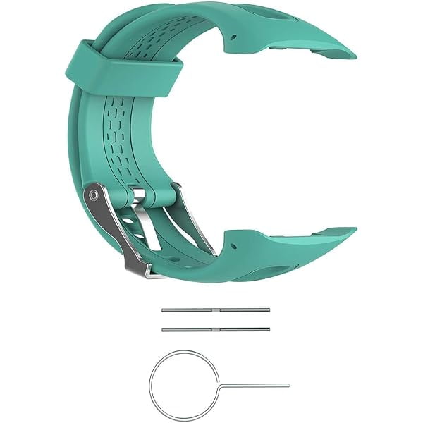 wonima11 Replacement Band for Garmin Forerunner 10/15 for Women/Man - TenYun Silicone Wristband Strap/Bands for Garmin Forerunner 10/Garmin Forerunner 15(Teal, Small-Size(0.81" X 0.77")