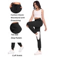 thumbnail image 4 of Cadmus Womens 29'' Sweatpants Lounge Comfy Drawstring Athletic Running Workout Joggers with Pockets, Petite/Regular, 4 of 8