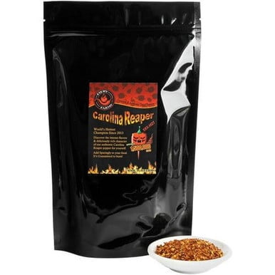 Fiery Farms Flocons de Piment Carolina Reaper Rouge, Base Chauffante à Intensité Record du Monde, 1 kg (2,2 Lb) Emballage Professionnel en Vrac