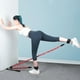 thumbnail image 5 of Bandas de resistencia con rodillo y cuerda de tracción para entrenamiento de adelgazamiento en el gimnasio en casa. rojo 65cm, 5 of 9