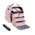 thumbnail image 2 of Neceser de viaje para cosméticos, estuche de maquillaje de gran capacidad, organizador de viaje para set de aseo, brochas de maquillaje, estilista, 2 of 9