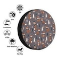 thumbnail image 4 of Sikiie Snowflake Fox PVC Leather Spare Tire Wheel Cover Spare Tire Cover, for Car Truck SUV Camper Trailer Universal Fit(14-17in)-17 inch, 4 of 6
