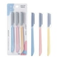 thumbnail image 1 of Portable Straight Shank Eyebrow Razors Sharp Smooth Blade Easy to Carry for Eyebrow Trimming Supply, 1 of 9