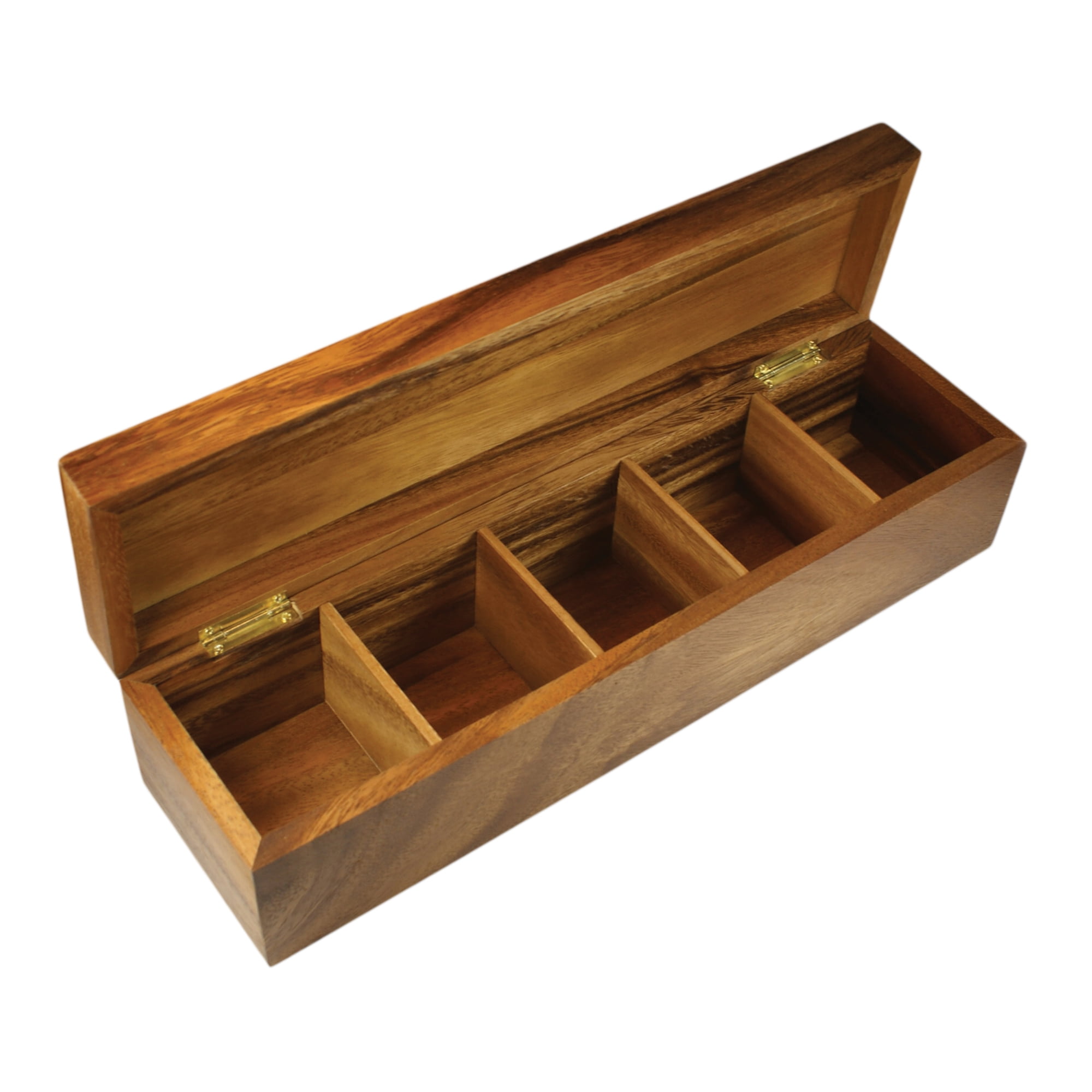 Townhouse Tea Box, Acacia Wood, 5Cell