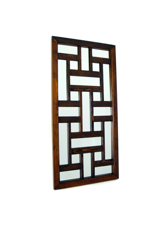 Wayborn Furniture 4811 18'' W x 37'' L Ninpo Wall Mirror - Brown