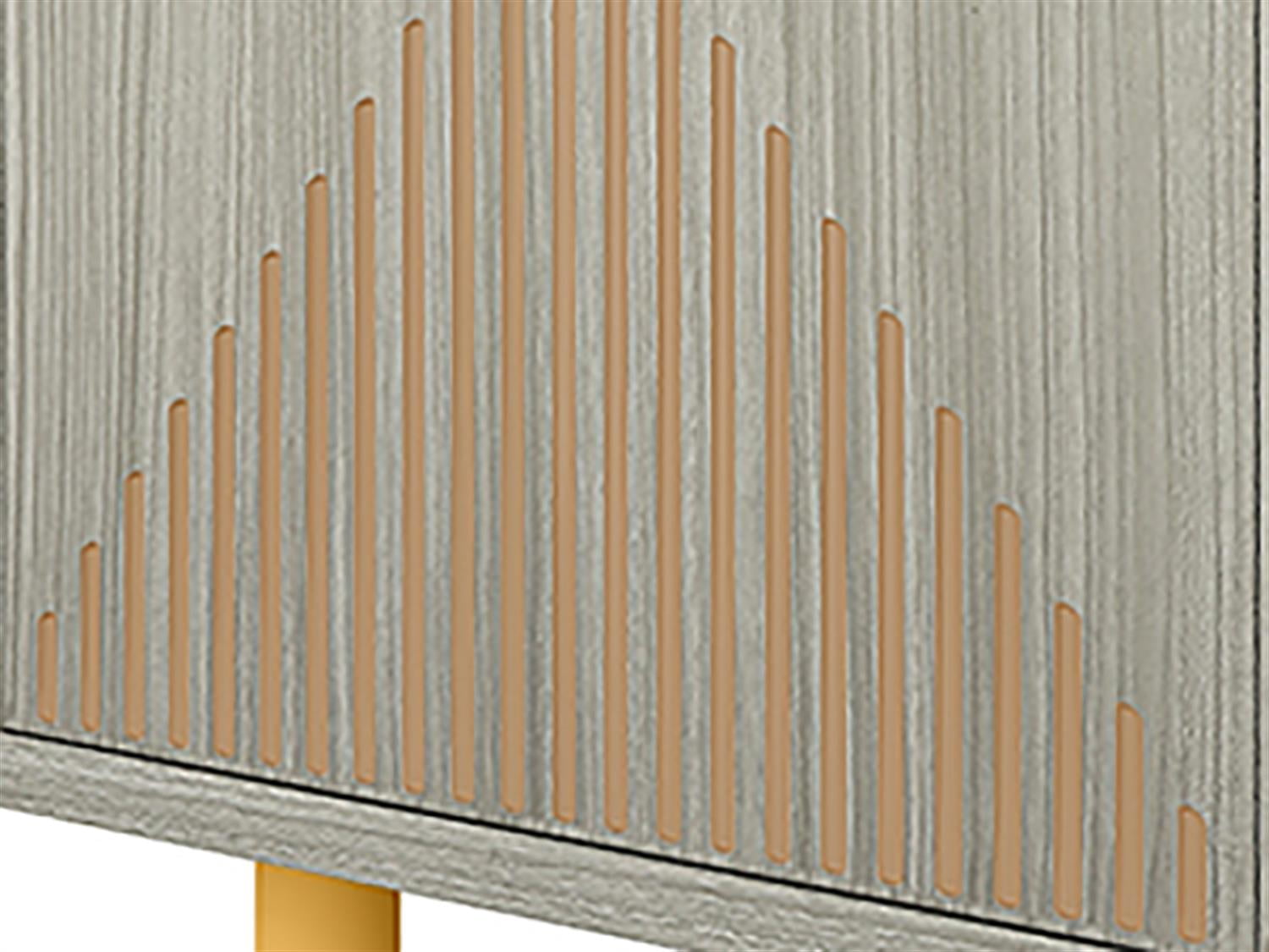 Demi Bonn 59" Sideboard Buffet Storage Cabinet, Modern Credenza Accent Cabinet with Doors, Console Coffee Bar for Kitchen Entryway Living Dining Room, Gray