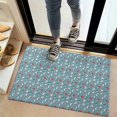 thumbnail image 2 of Light Blue Christmas Snowman Pattern Door Rugs,Washable Non Slip Door Mats Indoor,Decorative Door Mats,Entry Mat Indoor for Entrance,Bedroom,Kitchen,Bathroom,20"x32", 2 of 6