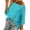 1# Cyan, variant on Crochet Tops for Women Summer Scoop Neck Short Sleeve Sweater Casual Hollow Out Knit Tops Pullover Shirts Beach Black M
