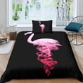 thumbnail image 3 of D pour Garçons Filles avec Housse de Couette Flamants Roses, Rose, Animal, Pièces, Simple, 3 of 5