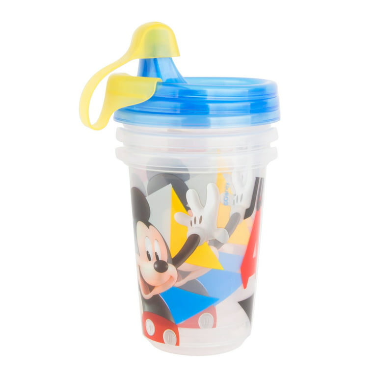 Disney The First Years Mickey Mouse Flip Top Straw Cup - 2pk/9oz : Target
