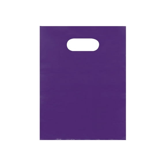 Small Low Density Purple Merchandise Bags - 9”W x 12”H  - Case of 1000