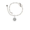thumbnail image 2 of Delight Jewelry Silvertone Sun Silver-tone Paw Infinity Link Chain Bracelet, 6"+2" Extender, 2 of 3