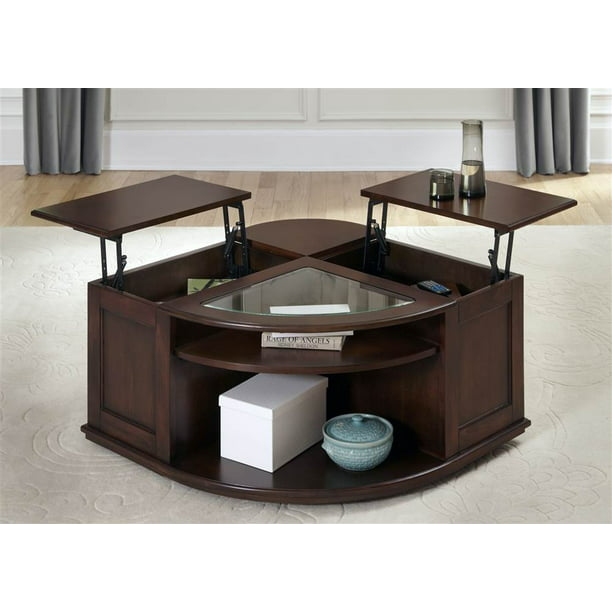 Wedge Cocktail Table Com, Wood Wedge Coffee Table