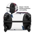 thumbnail image 2 of Honeii bass fish with the USA flag Elastic Luggage Cover, featuring double-sided printing, is the ideal companion for travel, business trips, and daily use(not included suitcase )-X-Large, 2 of 7