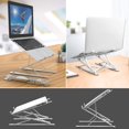 thumbnail image 6 of GJX  Adjustable Laptop Stand for Desk | Lightweight Ergonomic Portable Laptop Stands | Foldable Aluminum Riser | MacBook Stand Pro Air or Any Devices up to 17.3", 6 of 6