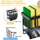 thumbnail image 5 of XHSGX Organizador fregadero cocina multifuncional porta toallas esponjas metal dispensador jabón drenante, 5 of 7