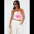 thumbnail image 3 of Blusas de Tubo Sin Tirantes para Mujer, Top Corto Bandeau Floral Y2K para Chicas Adolescentes, Blusas de Moda para Salir de Verano 2025 L, 3 of 5