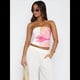 thumbnail image 3 of Blusas de Tubo Sin Tirantes para Mujer, Top Corto Bandeau Floral Y2K para Chicas Adolescentes, Blusas de Moda para Salir de Verano 2025 L, 3 of 5