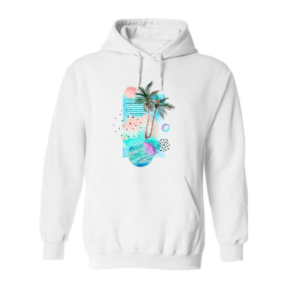 Abstract Watercolor Beach Hoodie Women -Image by Shutterstock, Female Large