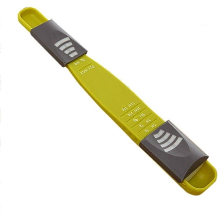 

Adjustable Measuring Spoon Double End Adjustable Scale Eight Stalls Measuring Spoon Measuring Dry/Semi-Liquid Ingredients Metering Spoon for Baking Cooking Coffee Sugar Salt Powder