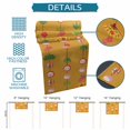 thumbnail image 6 of Orange Spring Floral Table Runner 70 Inches, Green Botanical Summer Flower Birds Bed Runner Dresser Scarves Tabletop for Indoor Outdoor Parties/Ceremony/Banquet, 13" x 70", 6 of 9