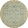 thumbnail image 1 of Ahgly Company Indoor Round Abstract Brown Oriental Area Rugs, 5' Round, 1 of 6