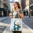 thumbnail image 2 of Paw Bag Pet Carrier Bag, Canvas Head‑Out Pet Shoulder Tote, Cozy Breathable Cat Dog Carrier, Portable Handbag for Travel Camping Vet Appointment C, 2 of 4
