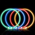 thumbnail image 1 of 4 collares para perros iluminados, recargables por USB, collares para cachorros con luces intermitentes para perros pequeños, medianos y grandes Rojo Verde, 1 of 4