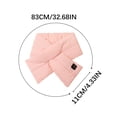 thumbnail image 3 of Styesk Heated Scarf USB Smart Rechargeable Heated Scarf 3 Temperature Adjustment Electricity Heated Neck Warmer Solid Color Winter Cold Outdoor Protection Portable Heating Scarf, 3 of 6