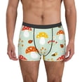 thumbnail image 2 of Goofa Mushroom Bee Printed Men's Boxer Briefs Underwear, Moisture-Wicking Underwear, Trunk,Soft and Breathable Cotton Underwear-Medium, 2 of 9