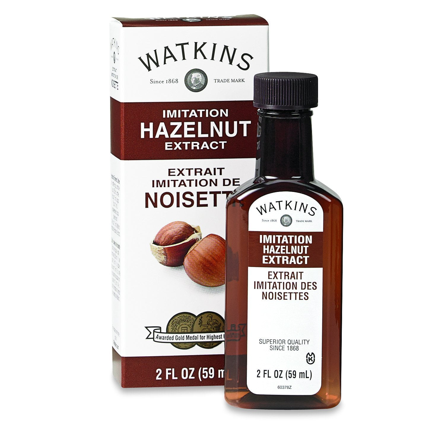 Watkins Imitation Extract, Hazelnut, 2 Fl Oz (Pack of 6) (Packaging May