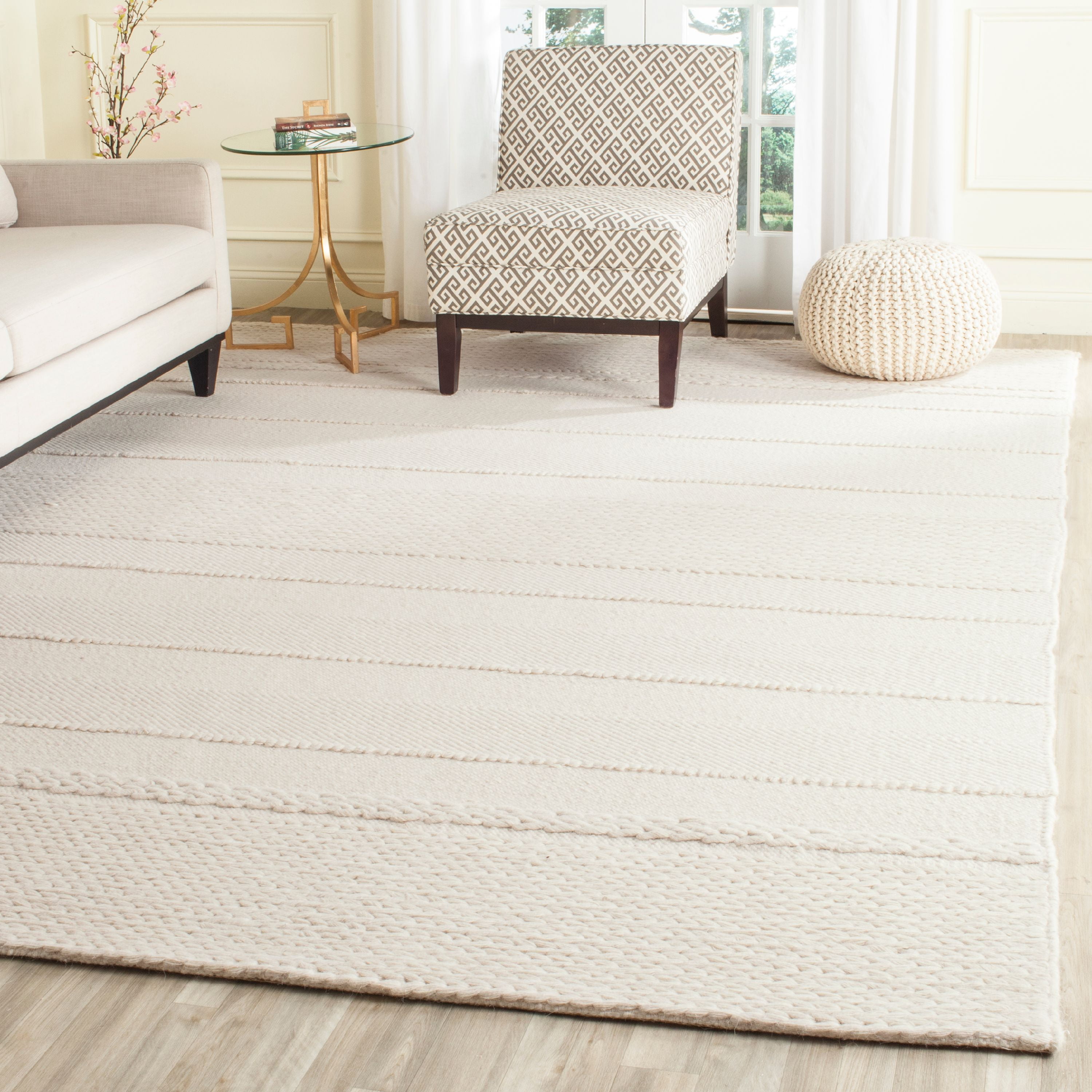 Safavieh Natura Avery Solid Striped, 9 215 12 Dining Room Rugs