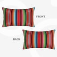 thumbnail image 4 of Kdxio Cotton Pillow Cases Pillowcases,Soft and Breathable Bedroom Pillow Cases-Mexican Serape Blanket Stripes, 4 of 8