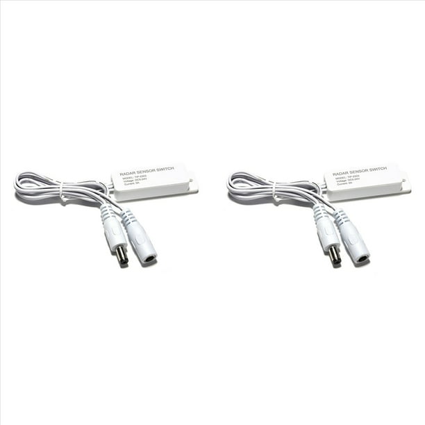 2X Controlador de Interruptor de Sensor de Radar de Microondas de 5-24 V CC y 5,8 G, Interruptor de Inducción del Cuerpo Humano para Barra de Luz Monocromática LED PWM