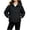 Black, variant on Boys and Toddlers' Girls Puffer Winter Coat Lightweight Windproof Hooded down Jacket Thermal Warm Outwear(Black,5-6 Years)