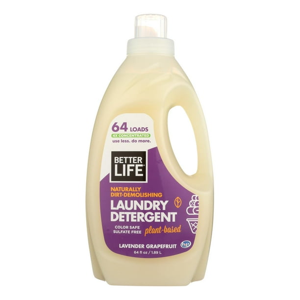Better Life Laundry Detergent Lavender Grapefruit Case Of 4 64 Fl