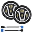 thumbnail image 4 of 7" INCH Halo LED Headlight DRL & 4" Fog Lights Combo Kit For Hummer H3 H3T 06-10, 4 of 22