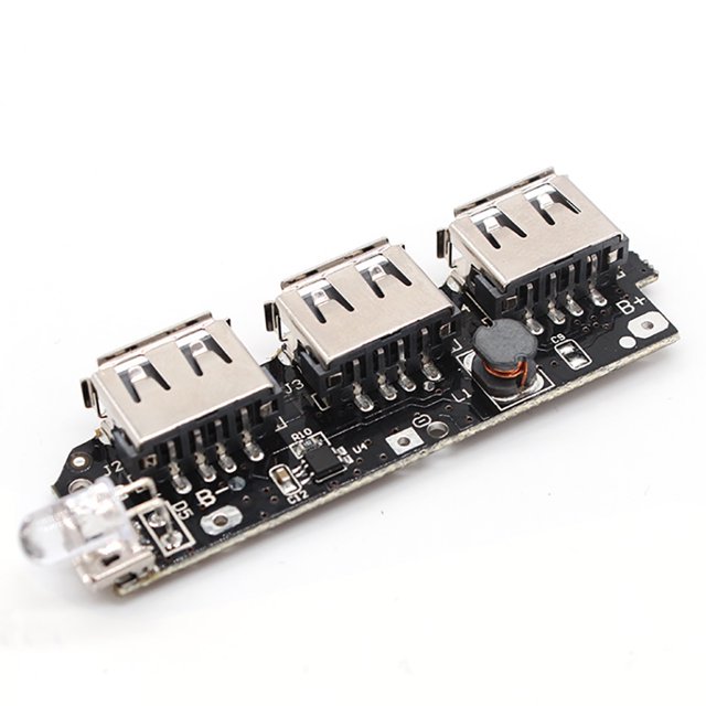 Module de Charge USB 5V 1A/2.1A 3 Mini Modules de Charge USB pour Batteries 18650