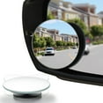 thumbnail image 2 of Espejo retrovisor de punto ciego de cristal circular fijo de 2 pulgadas, juego de 2 piezas: el mejor espejo retrovisor para todos los coches, 2 of 5